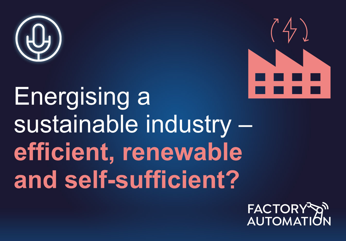 factory automation – energising a sustainable industry